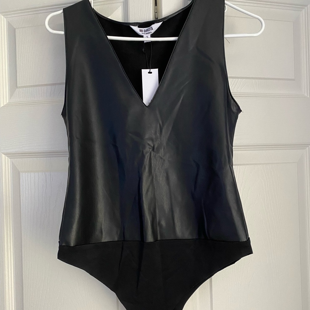 BB Dakota by Steve Madden leather bodysuit